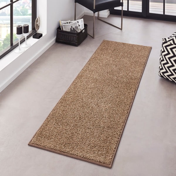 Smėlio spalvos kilimas Hanse Home Pure, 80 x 300 cm-image-1