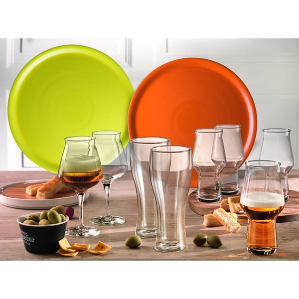 Oranžinės spalvos porcelianinė picos lėkštė Brandani Pizza, ⌀ 31 cm-image-1