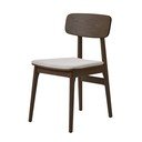 Rudos spalvos iš audinio valgomojo kėdė Livo – Unique Furniture