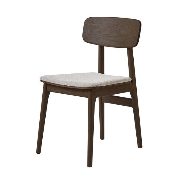 Rudos spalvos iš audinio valgomojo kėdė Livo – Unique Furniture