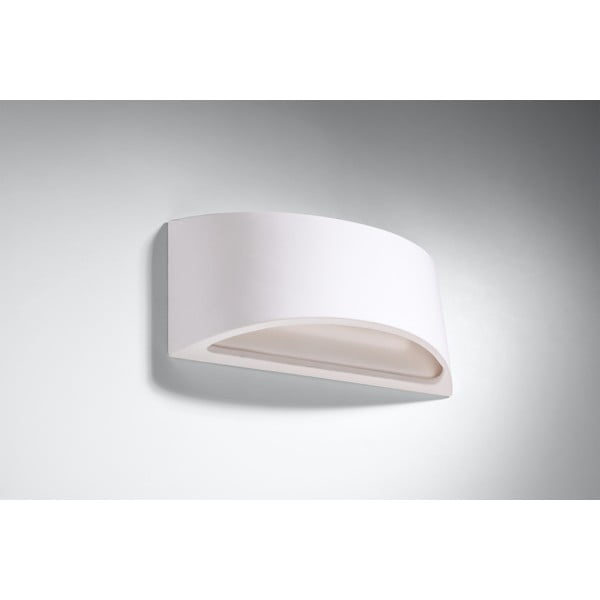 Baltas sieninis šviestuvas Sollux Farina-image-1