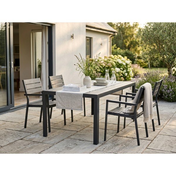 Sodo stalas su medienos stalviršiu 8 asmenims Bonami Selection Viking, 90 x 205 cm-image-3