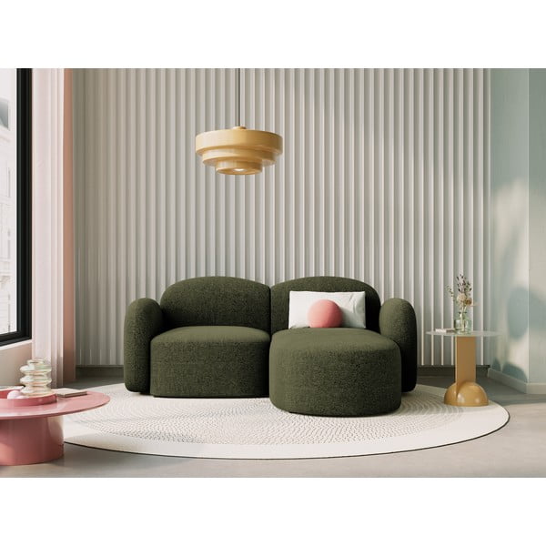 Kampinė sofa žalios spalvos (su dešiniuoju kampu) Blair – Micadoni Home-image-1