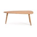 Natūralios spalvos iš akacijos masyvo kavos staliukas 60x110,5 cm Duvani – Kave Home