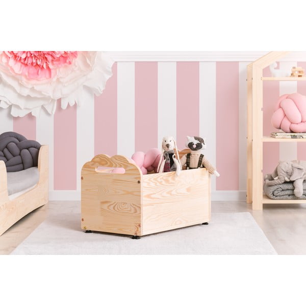 Kilnojamoji dėžė iš pušies medienos Adeko Kutu Coma, 60 cm-image-1