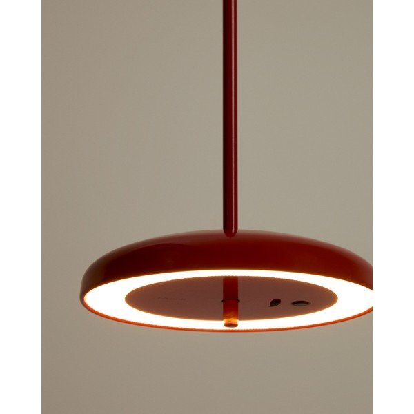 Raudonos spalvos lubinis šviestuvas LED su pritemdymo funkcija ø 16 cm su metaliniu gaubtu Porte – Kave Home-image-1