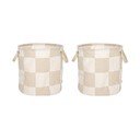 Iš tekstilės krepšiai 2 vnt. ø 32x32 cm Chess – OYOY Living Design