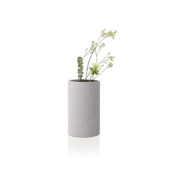 Šviesiai pilka vaza Blomus Bouquet, aukštis 20 cm