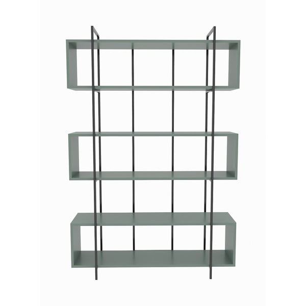 Knygų spinta  žalios spalvos 120x180 cm Bruti – Kalune Design