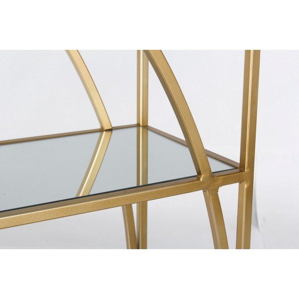 Auksinės spalvos iš plieno knygų spinta  56x151,5x25 cm Elenor – Bizzotto-image-3