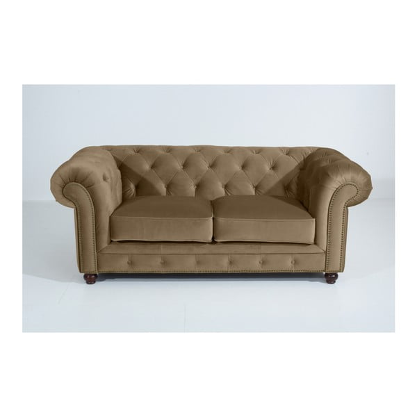 Smėlio rudos spalvos sofa "Max Winzer Orleans Velvet", 196 cm