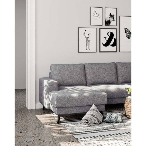 Kampinė sofa pilkos spalvos (su dešiniuoju kampu) Fynn – Ghado-image-4