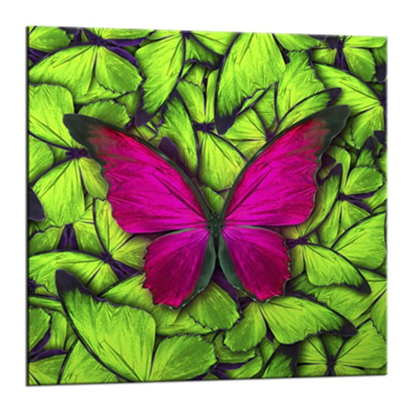 Paveikslėlis Styler Glasspik Green Butterfly, 20 x 20 cm