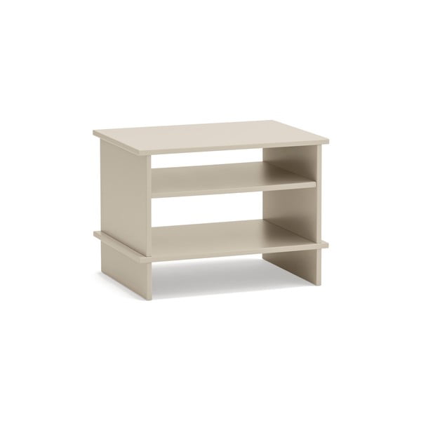 Naktinis staliukas kreminės spalvos su lentynomis Inari – Teulat