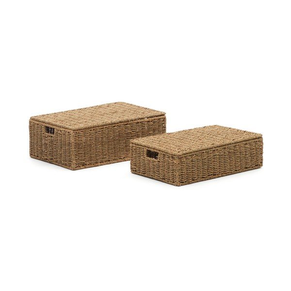 Iš jūržolės krepšiai 2 vnt. 40x60x21 cm Tossa – Kave Home
