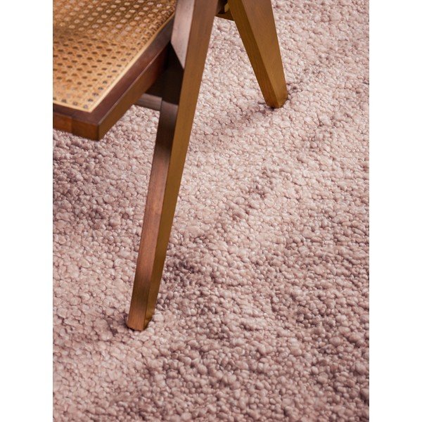 Rankų darbo pilkai rožinės spalvos iš boucle kilimas 120x170 cm Notting Hill Portobello – Ted Baker-image-4