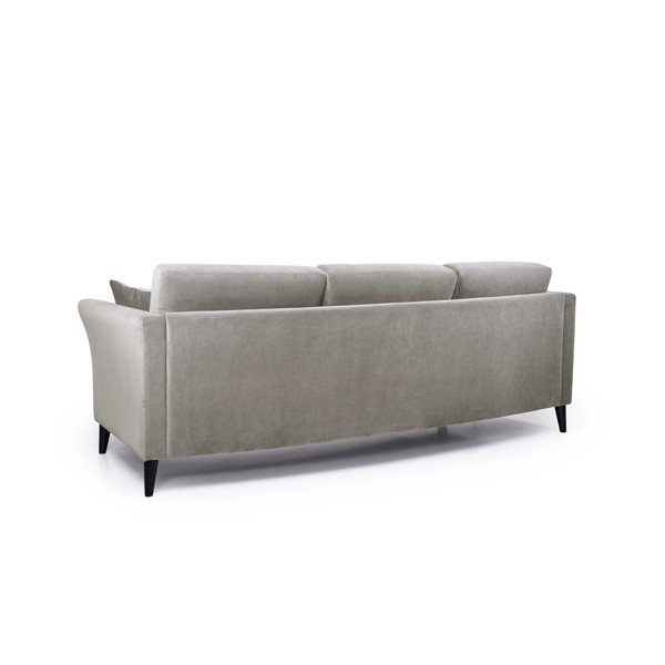 Smėlio spalvos aksominė sofa Scandic Eden, 237 cm-image-3