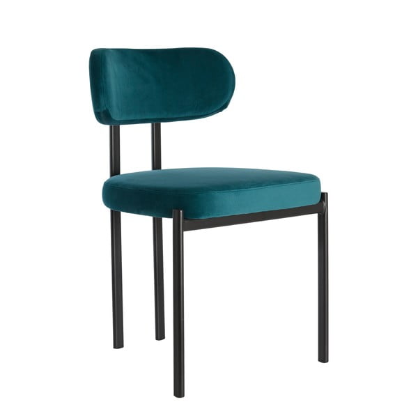 Iš aksomo valgomojo kėdės smaragdinės spalvos 2 vnt. Sonja – Light & Living