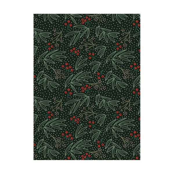 5 lapai dovanų vyniojimo popieriaus eleanor stuart Winter Floral, 50 x 70 cm