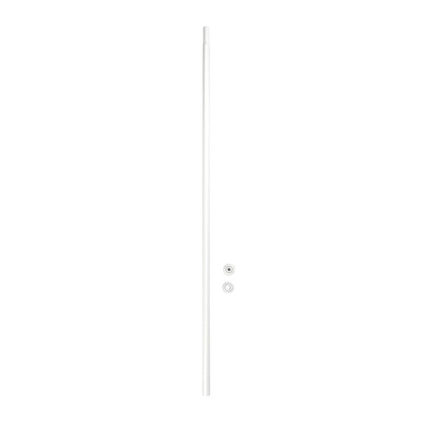 Baltos spalvos teleskopinė dušo užuolaidų lazda Wenko, ilgis 110 - 185 cm-image-1