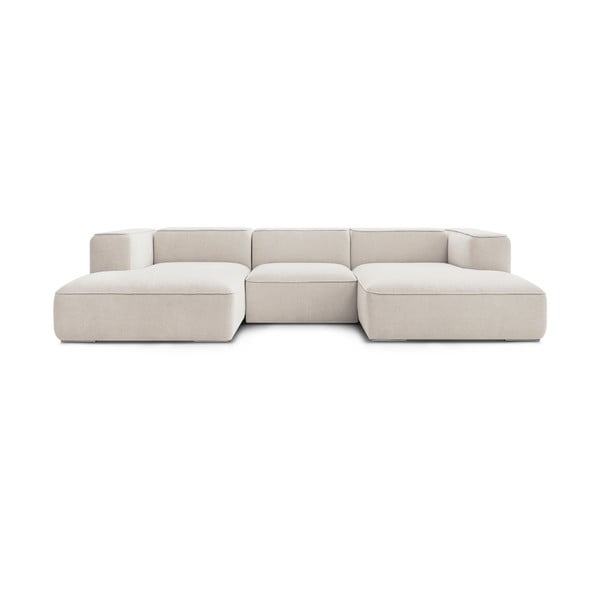 Kampinė sofa smėlio spalvos Zephyr – Bobochic Paris