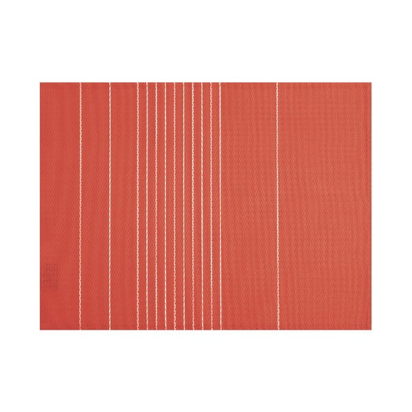 Plytų raudonos spalvos "Tiseco Home Studio Stripe" kilimėlis, 45 x 33 cm