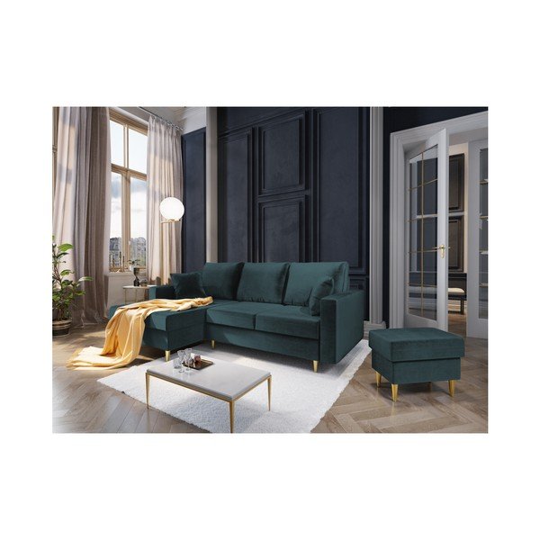Mėlynas pufas Mazzini Sofas Muguet, 60 x 45 cm-image-3
