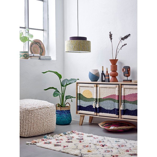 Juoda terakotos žvakidė Bloomingville Kes, aukštis 20 cm-image-1