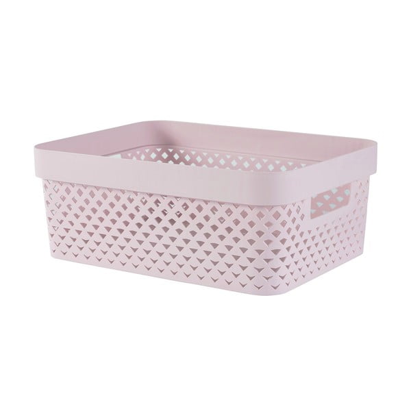 Šviesiai rožinės spalvos iš plastiko daiktadėžė 36x27x14 cm Pure – Curver