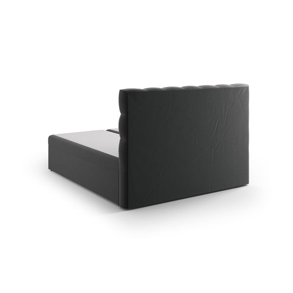 Spyruoklinė lova antracito spalvos su sandėliavimo vieta 180x200 cm Bali – Cosmopolitan Design-image-3