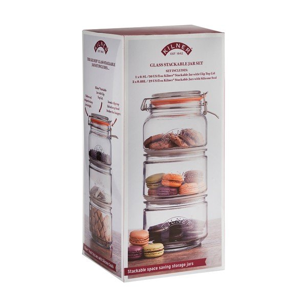 3 "Kilner" maisto laikymo indelių rinkinys-image-1