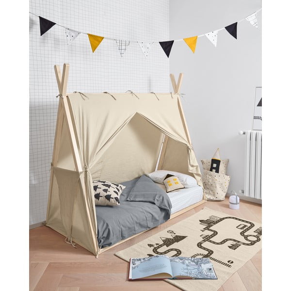 Vaikiška lova natūralios spalvos 70x140 cm Maralis Teepee – Kave Home-image-3