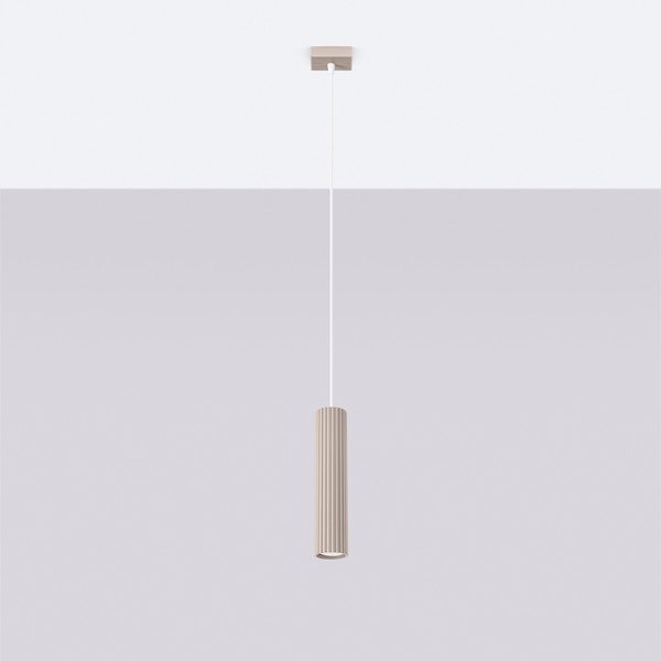 Taupe spalvos iš metalo kabantis šviestuvas Gleam – Sollux-image-2