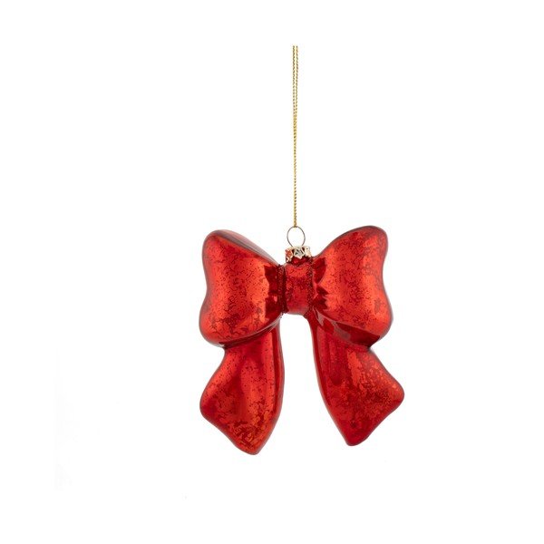 Iš stiklo eglutės papuošimas 3,5 cm Bow – Sass & Belle