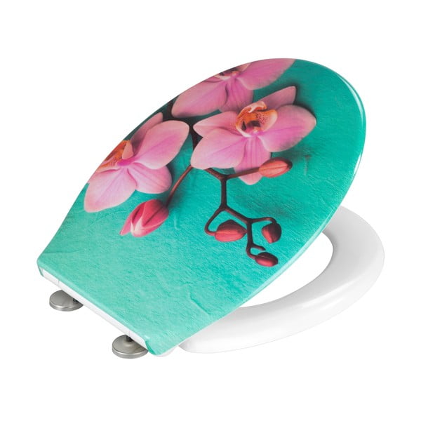 Tualeto sėdynė su automatiniu uždarymu 37,5 x 45 cm Fleur - Allstar-image-2