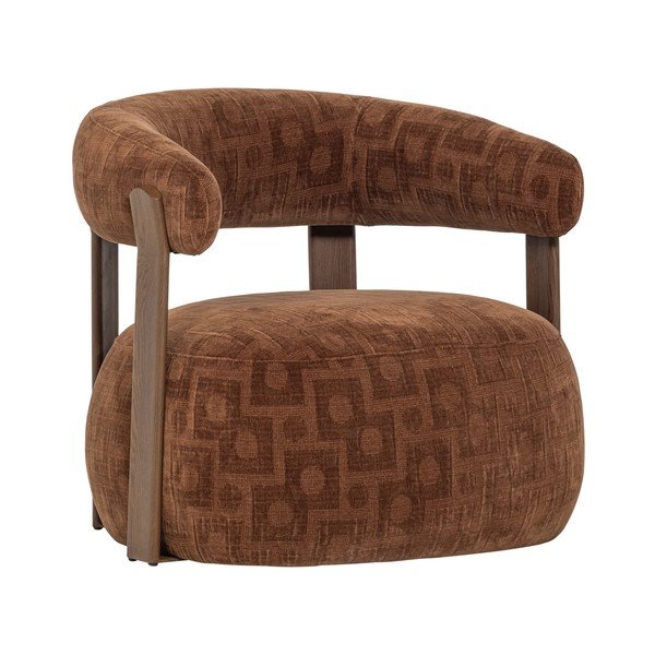 Rudos spalvos krėslas Foon – WOOOD