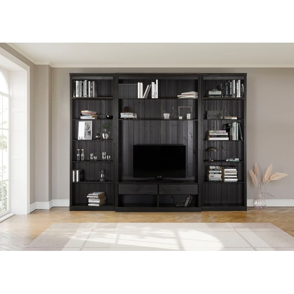 Iš pušies masyvo TV spintelių komplektas rudos spalvos 288x223 cm Anita – Støraa-image-1