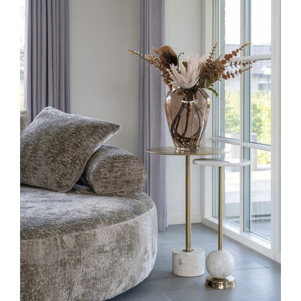 Iš metalo apvalios formos šoninis stalas ø 25 cm Salo – House Nordic-image-1