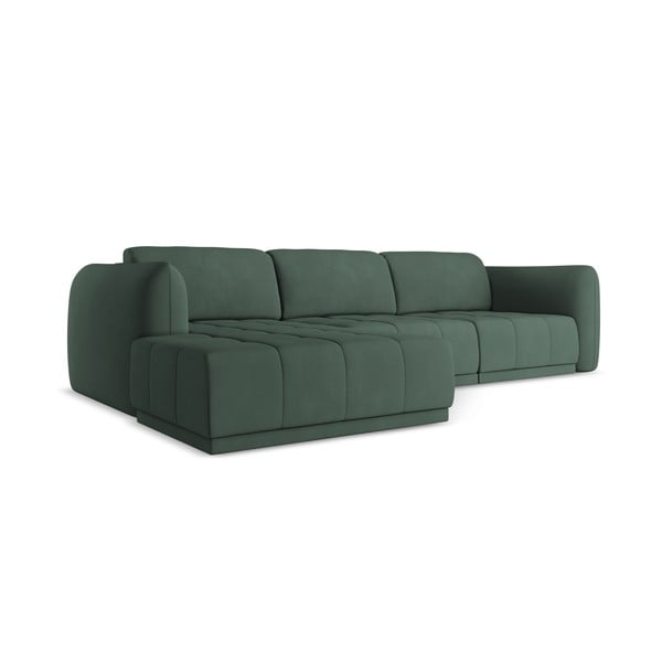 Žalios spalvos kampinė sofa (su kairiuoju kampu) Hoku – Makamii-image-3