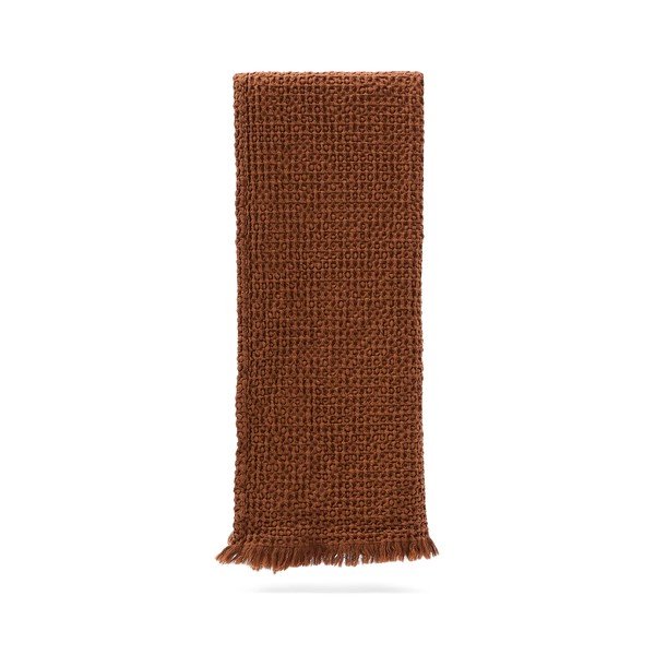 Rudos spalvos antklodė ir pledas 130x170 cm Nulina – Kave Home-image-2