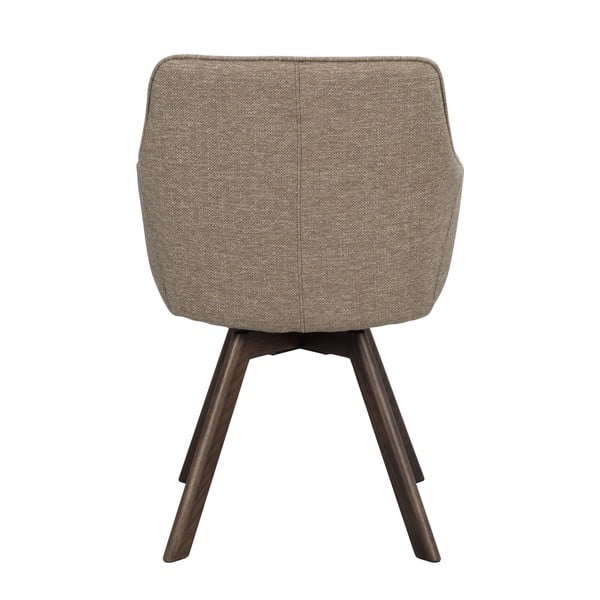 Smėlio spalvos iš audinio valgomojo kėdžių komplektas 2 vnt. Alison – Rowico-image-4