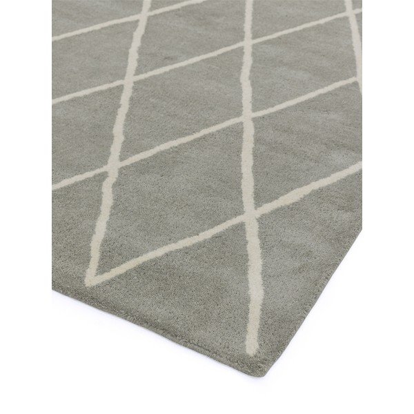 Rankų darbo iš vilnos kilimas pilkos spalvos 200x290 cm Albany – Asiatic Carpets-image-3