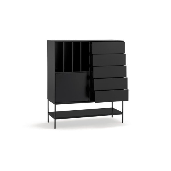 Spintelė juodos spalvos 120x140x45 cm Platt – Teulat-image-4