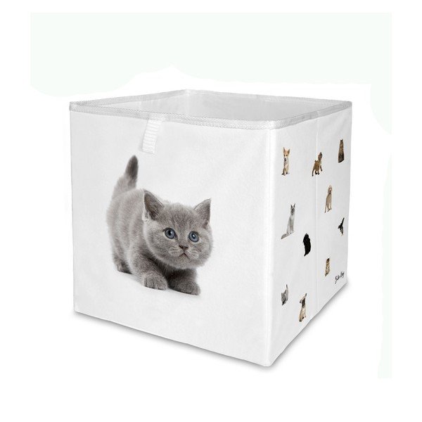 Baltos spalvos iš tekstilės vaikiškas organizatorius 32x32x32 cm The Cutest Ones – Butter Kings