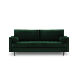 Žalia aksominė sofa Milo Casa Santo, 219 cm