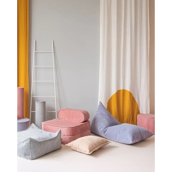 Šviesiai rudos spalvos iš kordinio velveto vaikiška sofos pagalvėlė Bolster – Wigiwama-image-3