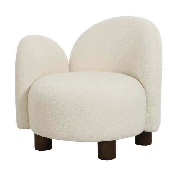 Krėslas baltos spalvos iš boucle Honolulu – House Nordic-image-2