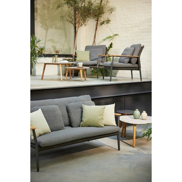Tamsiai pilkos spalvos sodo sofa Ray – Diphano-image-1