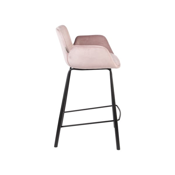 Iš aksomo baro taburėtės šviesiai rožinės spalvos 2 vnt. 91,5 cm Brit – Zuiver-image-3