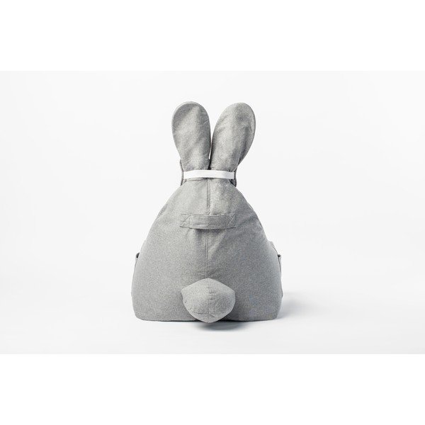 Šviesiai pilkas vaikiškas sėdmaišis The Brooklyn Kids Funny Bunny-image-3